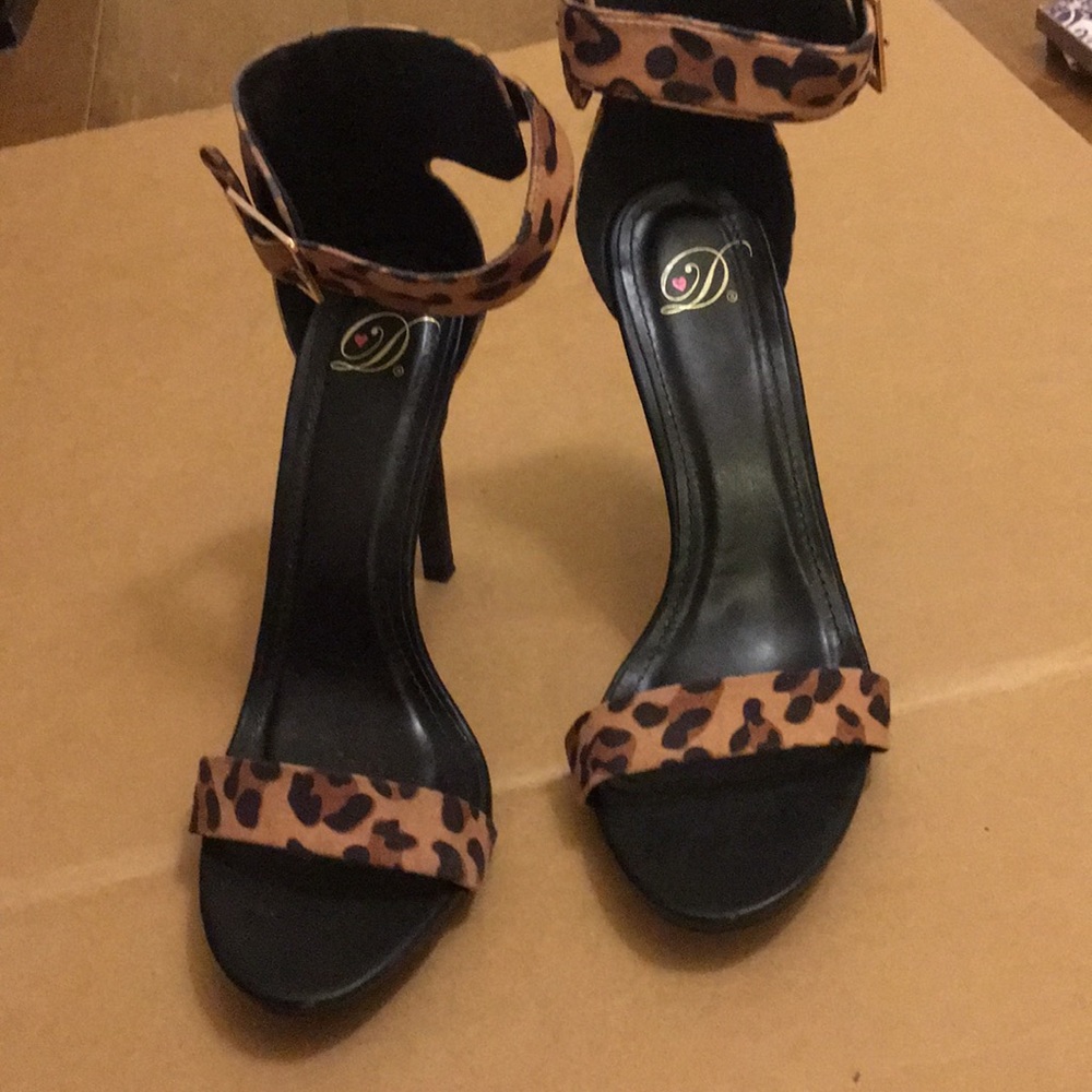 Leopard Print Heels (worn once)